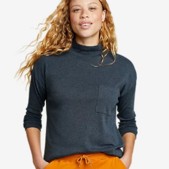 Eddie Bauer Favorite Long sleeve Mock-Neck - Picture 8 of 8